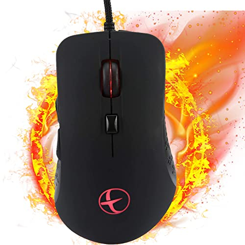 Zienstar Souris Chauffante,Souris de Jeu USB avec Chauffe-Mains d'hiver Chaleur 38-48℃ Réglable-Noir