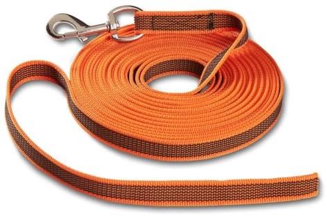 Wolters Avanti gummierte Schleppleine ohne Handschlaufe, Größe:8 Meter, Farbe:orange