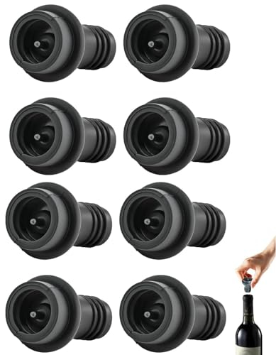8 Pezzi Tappi per Bottiglia di Vino, Tappi per Pompa Vuoto Tappi per Vino Pompa per Vuoto Tappi Stoppatore
