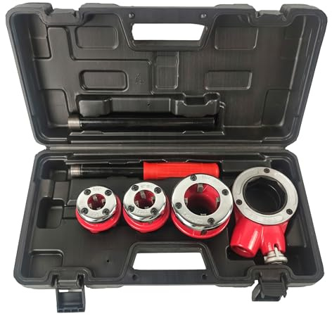 TEXALAN (R) Rohrgewindewerkzeug mit Ratschengriff, 3 Stanzformen, 1,27 cm, 1,9 cm, 2,5 cm (NPT) Sanitärarbeiten