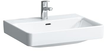 LAUFEN PRO S Aufsatzwaschtisch, 1 Hahnloch, mit Überlauf, 600x465mm, H816963A001041, Farbe: Weiß