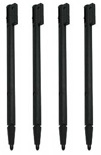 Lot de 4 stylets de rechange noirs pour écran tactile DS (1ère génération NDS)