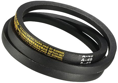 Kozelo A-49 Conduire V-Ceinture - [49-pouce Intérieur Circonférence] A-Section Caoutchouc Conduire Ceinture Enroulé pour Transmission Utilisation