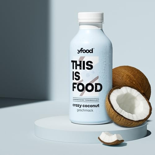 yfood Trinkmahlzeit Crazy Coconut, 12 x 500 ml, mit 30 g Protein pro Drink