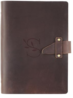 KISSKI·H Olvido Personalisiertes Lederbuch für Reisende, Notizbuch, 6-Ringbuch, A5/A6/A7, nachfüllbare Tagebücher für Damen/Herren, gravierte Geschenke für Schriftsteller/Business, individuelles