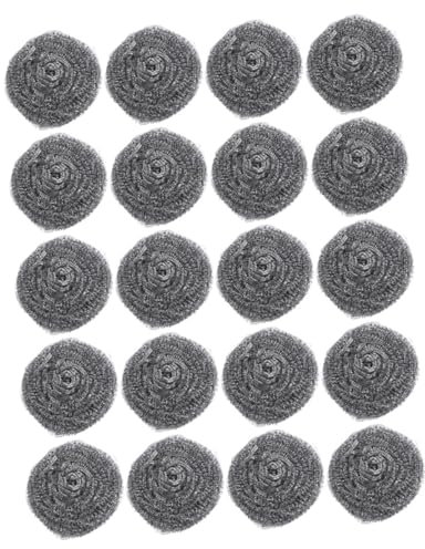 Mikinona Pack Pan Steel Scrubbers Dish Brush Set for Pot Cleaning Grill Stone and Outdoor Furniture