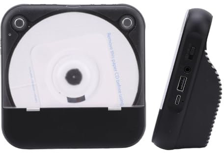 Lettore CD Portatile, Lettore CD Desktop Bluetooth con Altoparlanti Lettore Musicale CD Portatile Verticale con Audio Stereo per la Casa con Telecomando per la Camera da Letto di