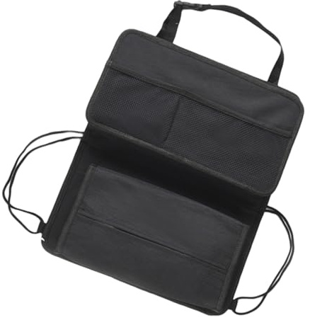 Gatuida 1stück Rücksitz Organizer Mit Aufbewahrungstasche Und Taschentuchbox Robuste Autotasche Für Effektive Organisation Im Fahrzeug Schwarz