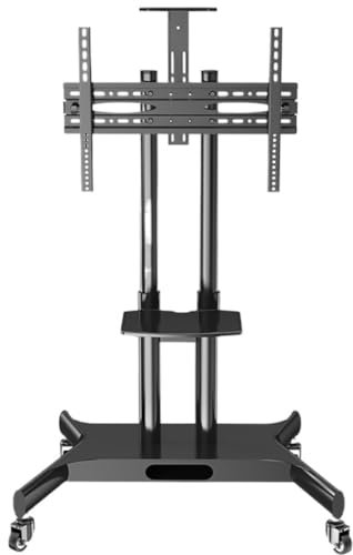 Soporte TV Soporte Television Soporte Rodante para TV Móvil con Ruedas para Televisores De Pantalla Plana LCD LED De 32-75 Pulgadas, Estante AV Rodante De Altura Ajustable Soporte TV Sala De Estar