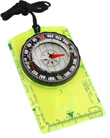 Navigation Compass, Orienteering Compass, Multifunctional Magnetic Hiking Compass with Adjustable Lanyard for Expedition Map Reading, Navigation, Orienteering, Survival