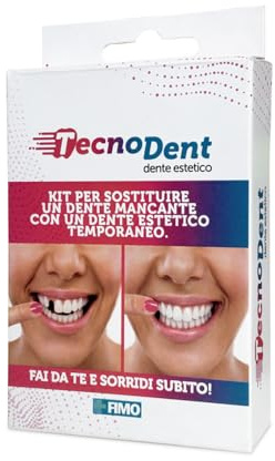 Tecnodent – Kit zur vorübergehenden Ersetzung eines fehlenden Zahns durch einen ästhetischen Kunstzahn