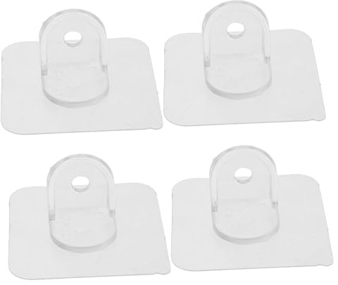 CHICAMPERA Fixateur De Parc à Jeux Antidérapant Clips Adhésifs pour Bébé, Stabilisateur De Clôture 5,7x5,7 Cm en Plastique, Sécurité Garçon Et Filles Intérieur Extérieur, Lot De 4 Pièces