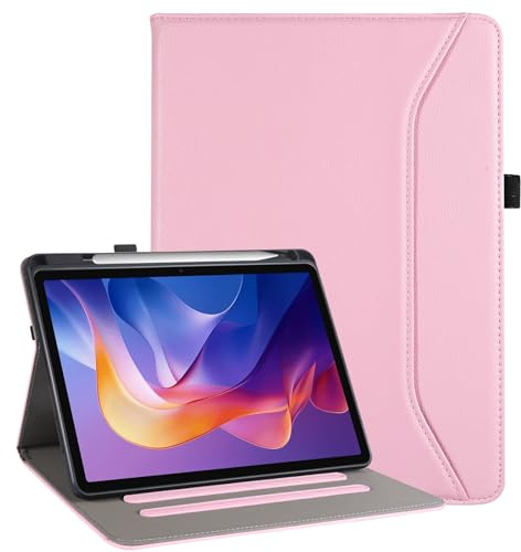 Vakarey per Redmi Pad 2 Cover con Portapenne,Custodia per Xiaomi Redmi Pad 2 4G 11 Pollici 2025,Rosa