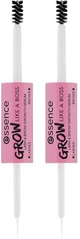 essence GROW LIKE A BOSS SERUM CEJAS & PESTAÑAS 6 ML, 1 item (Paquete de 2)