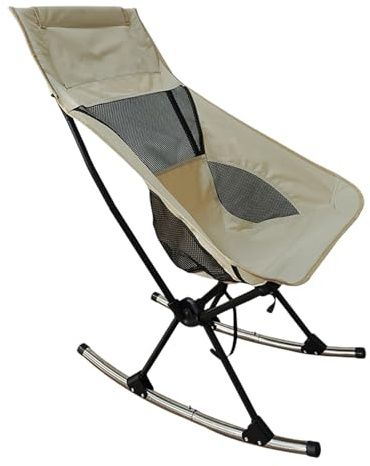 Plegable - Rocker Exterior portátil Funcional, Silla de Camping Ligera | Balancín de Viaje Plegable, Marco de Acero Resistente, cómodo diseño Acolchado, fácil trasp