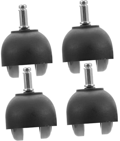 CLISPEED 4 pièces Roulettes Nylon Petites Roues Pivotantes pour Chaise de Bureau et Meubles Silencieuses Légères et Faciles à Installer Lot de Polyvalent pour Maison et Bureau