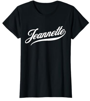 Femme Filles Idée Cadeau drôle Humour prénom pour Jeannette T-Shirt