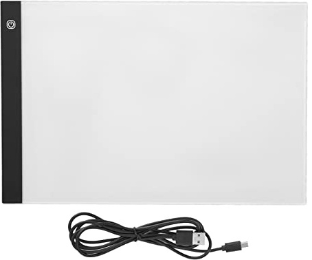LED-ljuslåda Tracer 3 nivåer Ljusstyrka Mjukt vitt ljus USB-laddning Ultratunn A3 Tracing Pad för scrapbooking prägling