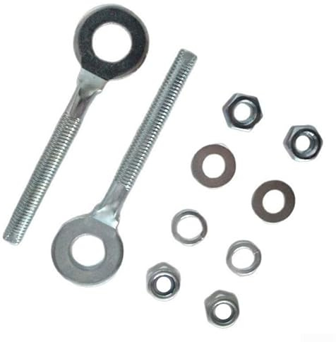 Tendeur de chaîne de VTT 12 mm pour essieu arrière compatible avec 70 cc, 90 cc, 110 cc, 125 cc, 250 cc, quads et tout-terrain, plage, buggy, fer