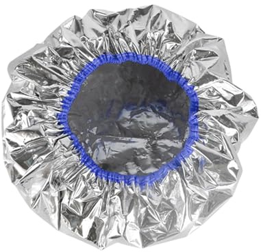 Aluminiumfolie lock – silver termisk wrap hårfärgningsöverdrag | salongshatt, värmebearbetningstillbehör | silver termisk wrap för bakning oljekonditionering och färgsessioner för kvinnor
