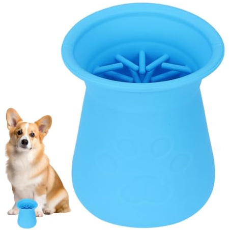 Dog Paw Cleaner - Dog Foot Cleaning Washer,Soft and Comfortable Portable Paw Washer Cup for Traveling, Home, Camping, Walking