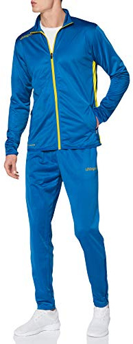 Uhlsport Herren Essential Classic Trainingsanzug, Azurblau/limonengelb, L EU