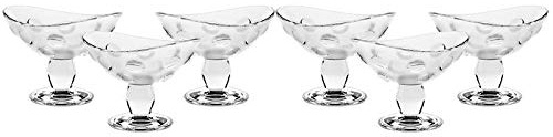 Eiscremeglas Bananensplit-Eisbecher 6er-Set Bambini Dots klar 300ml