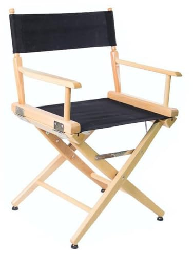Filmcraft Short Director Chairs (Natural Frame/Black Canvas)