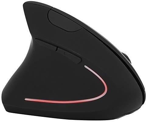 VBESTLIFE Souris sans Fil pour gauchers, Souris Verticale Ergonomique 2000 dpi, antidérapante et résistante à la Transpiration, Douce et Confortable, pour pour Mac