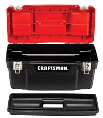 CRAFTSMAN Tool Box, Lockable 20-inch with Removable Tray and Small Parts Storage (CMST20901)