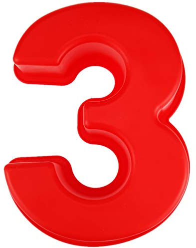 Eidoct 10 inch 3D Large Silicone Number Cake Moulds | DIY Baking Cake Mold, Birthday and Wedding Anniversary Day Silicone Baking Pans, Number