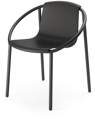 Umbra Ringo Stuhl für Esszimmer oder Terrasse, Schwarz