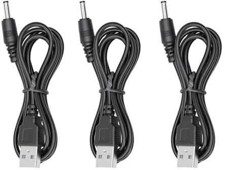 3st USB-laddningskabel DC 5V-uttag Strömsladd 3,5x1,35mm Kompatibel med USB 2.0 USB 3.0 för Fläkttelefonhögtalare