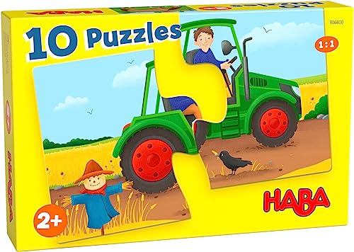 10 Puzzles Auf dem Bauernhof