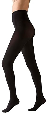 Gi&Gi Damen Strumpfhose Blickdicht 80 Den, Hoher Bund (DE/NL/SE/PL, Alphanumerisch, S, M, Regular, Regular, Schwarz)