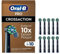 Oral-B Pro CrossAction – ORIGINAL Aufsteckbürsten für Elektrische Zahnbürste – Überlegene Zahnreinigung, Ersatzbürsten, X-Borsten, Zahnbürstenaufsatz, Briefkastenfähige Verpackung – Schwarz, 10 Stück