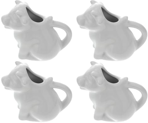 Cabilock 4 pezzi brocca per latte in ceramica, mini bollitore in ceramica, piccolo brocca per latte in miniatura, in ceramica, piccolo brocca per latte