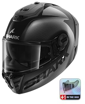 SHARK, Casco Moto Integrale SPARTAN RS CARBON SKIN DAD, M (+ Visiera fumè aggiuntiva)