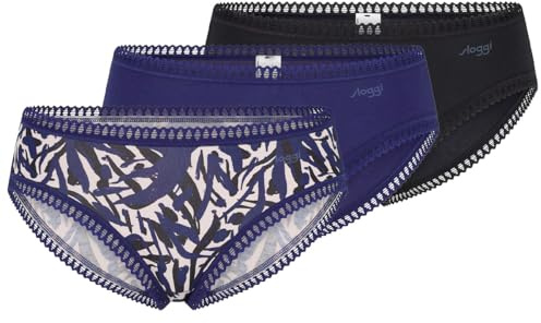 sloggi Donna Go Crush Hipster C3P, Blue - Dark Combination