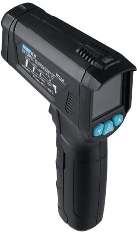 Fudeshe Pistolet thermomètre infrarouge, -50 °C à 800 °C, thermomètre numérique infrarouge pour cuisine, four à pizza, gril, plaque de cuisson, ne convient pas aux humains