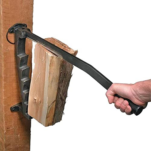 Kcolic Wall Mounted Log Splitter Wood Splitter Kindling Splitter Firewood Splitter High Carbon Steel Cracker Wood Log Cutter Wood Splitter for Fireplace Home Camping