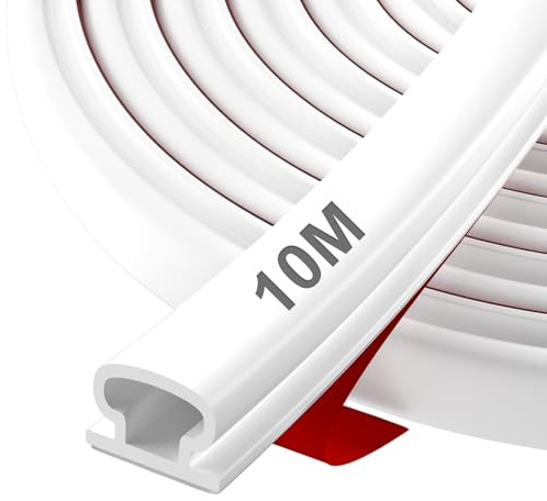 Selbstklebende Türdichtung Gummidichtung für Fenster & Türen – Zugluftstopper, Lärmschutz, Energieeffizienz, Wetterfest, Perfekt für Wohnung, Haus, Büro, Innenräume by Hzetuu