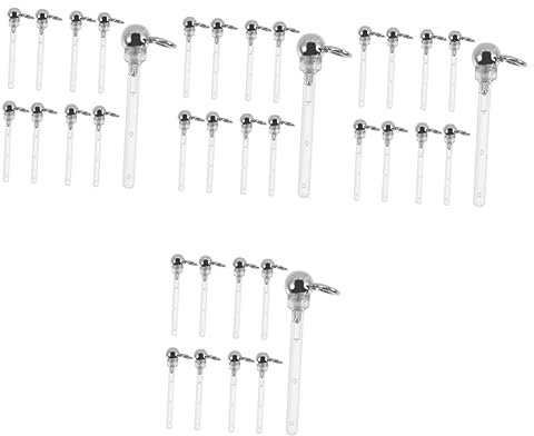 VALICLUD 40stücke Transparente Ohrstecker Hautfreundliche Ohrpiercing Schutzstopper Für Allergiker Leichte Und Langlebige Ohrringe Für Schule Und Arbeit Schmuckideen