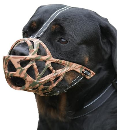 Kixolazr Maulkorb für Hunde – kein Bellen Maulkörbe – verstellbarer, stabiler Hundemaulkorb zum Beißen, Kauen, Bellen, Hund kann hecheln und trinken