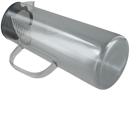 Jarra de vidrio elegante y funcional con opciones de filtro dual, perfecta para té helado o para servir limonada (C)