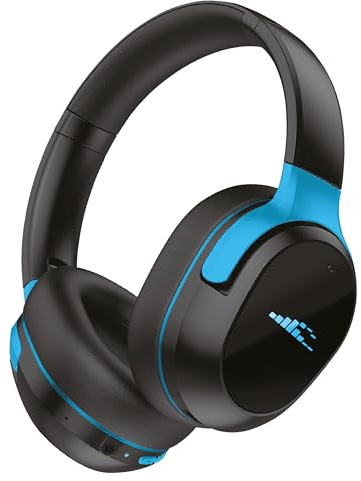 H2O Audio RIPT ULTRA Over-The-Ear Sport Headphones – 100% Sweatproof with Active Noise Cancellation, 50H Battery, Interchangeable Washable Cushions, Bluetooth, Mic, and Travel Case