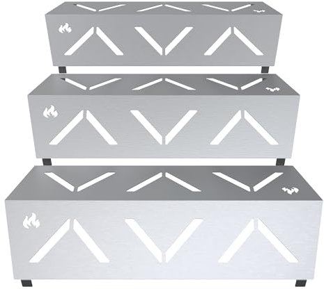 teileplus24 RE-1 Hitzereflektoren Gasgrill aus Edelstahl kompatibel mit Rösle Videro G4 | erhöht die Hitze | verringert den Gasverbrauch | gleichmäßige Wärmeverteilung