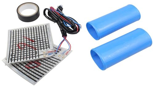 Manopole riscaldate da 12 V per maniglie riscaldate ad alta efficienza energetica, set di manopole per il riscaldamento rapido per avventure e pendolari in città, manopole a riscaldamento rapido