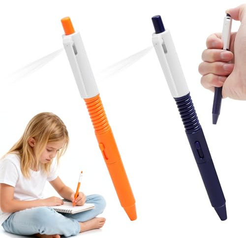 TMZELOA 2 Stück Spritzstifte, 2-In-1 Wasserspeiender Beschreibbarer Stifte Witziger Wassersprühstift, Beschreibbarer Wassersprüh Spielzeugstift, Wasserkampf Spiel, Schulbedarf, Streich Artikel Lustig