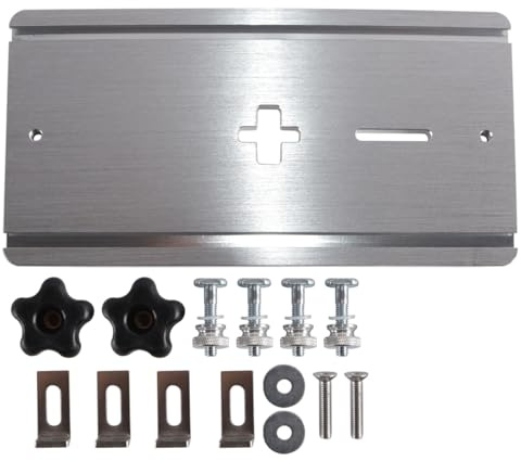 Durlo Electric Jig Saw Flip Board, Aluminum Alloy Router Table Insert Plate Woodworking Tools for Professional Work Bench, Jigsaw Tool